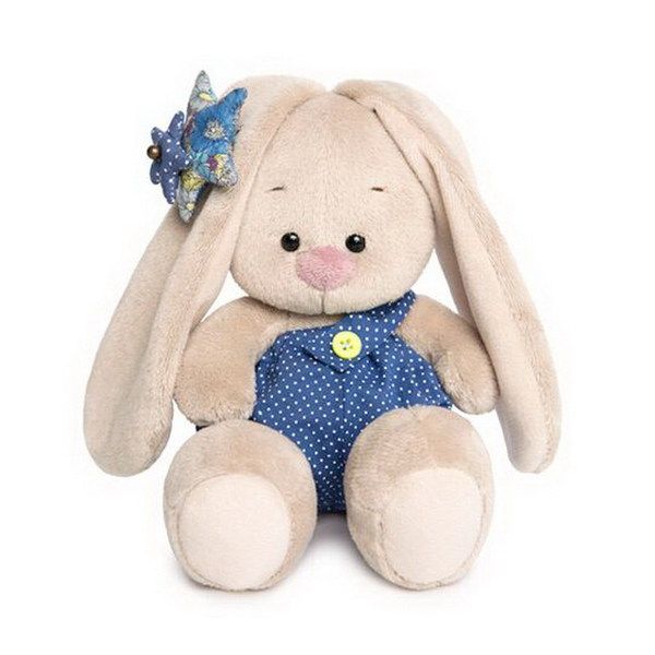 BUDI BASA SidX-261 Мягкая игрушка Зайка Ми в трусах на лямочках, 15 см