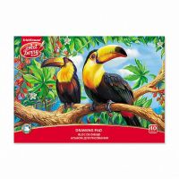 ArtBerry 46917ЕК Альбом для рисования на клею ArtBerry Экзотические птицы, А4, 40 листов
