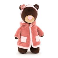 Orange Toys M014/30 Мягкая игрушка Медведица Milk в розовом пальто, 30 см