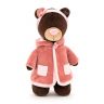 Orange Toys M014/30 Мягкая игрушка Медведица Milk в розовом пальто, 30 см