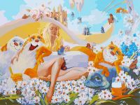 Раскраски по номерам. Блондинка, 60*80 см