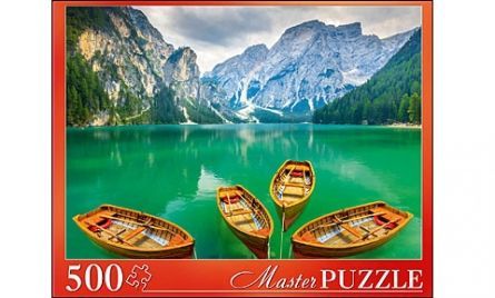 Masterpuzzle 6165 Пазл Доломиты Озеро Брайес, 500 элементов