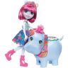 Mattel GFN56 Энчантималс Кукла Хедда Хиппо и ее большой друг Лэйк