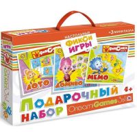 Origami 00384 Подарочный набор игр 3 в 1 Фиксики