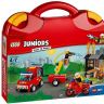 Lego Juniors 10740 Конструктор Лего Джуниорс Чемоданчик «Пожарная команда», 110 деталей