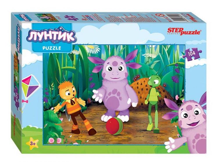 СТЕП ПАЗЛ 82129 Пазл STEP puzzle Лунтик Мельница 104 элемента