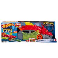 Mattel GTK42 Грузовик Mattel Hot Wheels Разъяренный Дракон с хранилищем для машинок