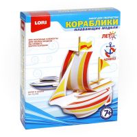 LORI Кр-004 Набор для творчества LORI Изготовление моделей кораблей Катер и шхун