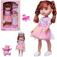 Junfa WJ-19257/шатенка Кукла Junfa Ardana Baby шатенка с косичками и диадемой 32,5 см