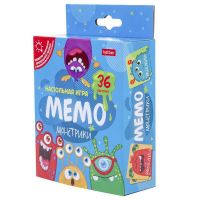 Hatber 36ИнМ-26167 Настольня игра Hatber МЕМО Монстрики 36 карточек
