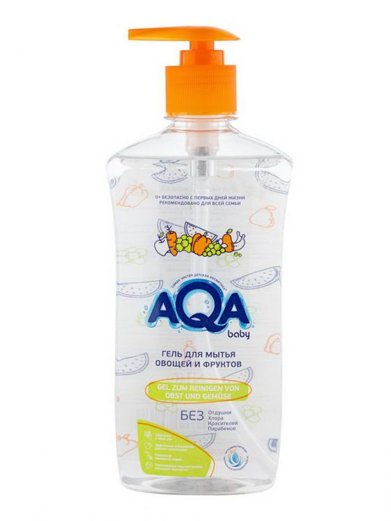 AQA baby 02016801 Гель для мытья овощей и фруктов AQA baby500 мл