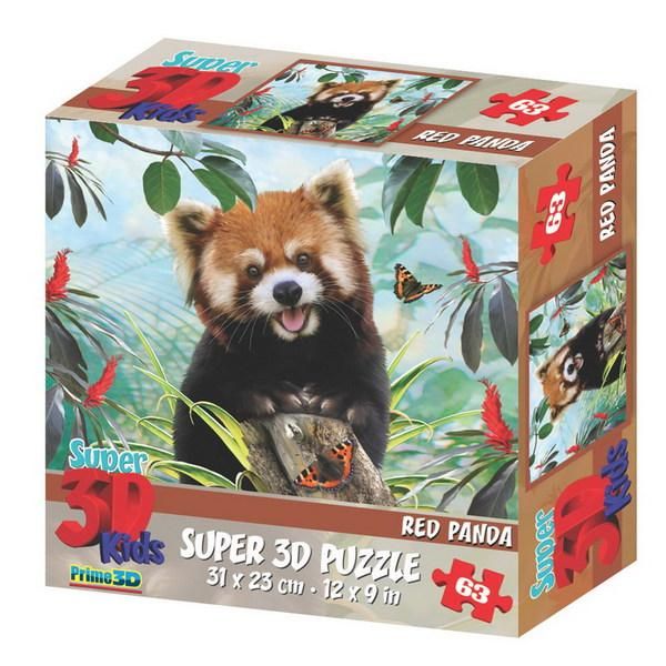 Prime 3D 13550-SBM Пазл 3D 63 Красная панда