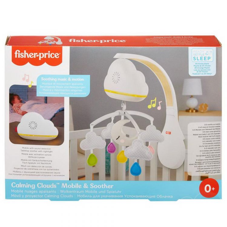 Mattel GRP99 Музыкальная игрушка Mattel Fisher-Price Карусель мобиль на кроватку Успокаивающие Облачка