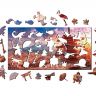 Нескучные игры 8275 Пазл Travel Collection гора Фудзияма,  фигурный, деревянный, 129 деталей