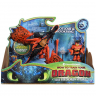 Spin Master 66621 Dragons 3 Дракон с подвижными крыльями и фигуркой викинга, Кривоклык и Сморкала