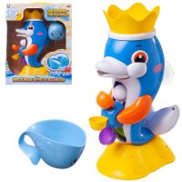 ABtoys (АБтойс) PT-01482 Игрушка для ванной Abtoys Веселое купание. Дельфин-мельница с формочкой китенком