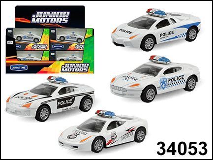 Машинка металлическая ITALY SUPERCAR полиция, ассортимент, диспенсер 1:48