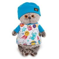 BUDI BASA Ks22-091 Басик в футболке космос и в шапочке