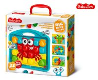 Десятое королевство 04102ДК Мозаика для малышей Десятое королевство Baby Toys "Краб" в чемодане, d4,5/33 элемента