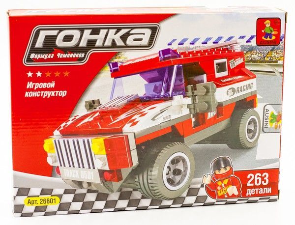 Ausini 26601 Конструктор Гоночная машина "Гонка", 263 дет.