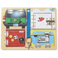 Melissa&Doug 9540 Доска с замочками "Первые навыки"