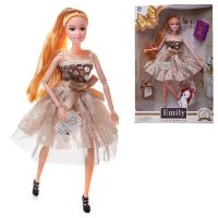 ABtoys (АБтойс) QJ067C Кукла ABtoys Emily Золотая серия с белым котенком и аксессуарами 30см