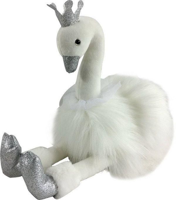 AB Toys M089 Мягкая игрушка Лебедь белый, 15 см