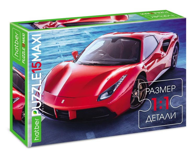 Hatber 15ПЗ4-26453 Пазл MAXI Hatber ECO Luxury Car 15 элементов Hatber 15ПЗ4-26453 Пазл MAXI Hatber ECO Luxury Car 15 элементов