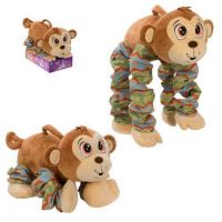 1toy Т13880 Мягкая игрушка Пружиножки Обезьянка со звуком, 36 см