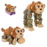 1toy Т13880 Мягкая игрушка Пружиножки Обезьянка со звуком, 36 см