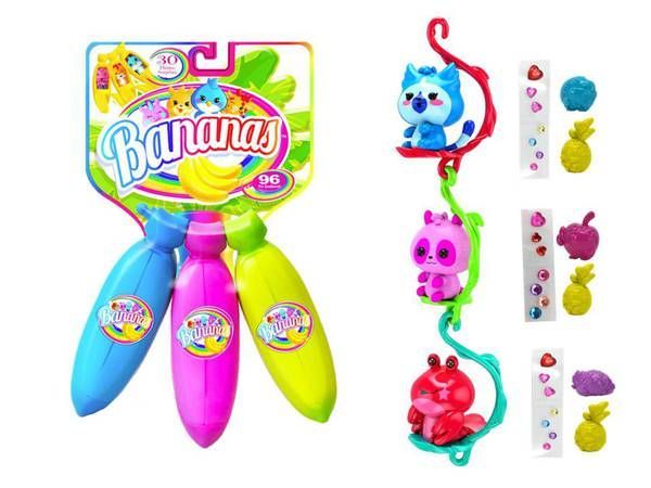 Cepia BB30000A Bananas Игрушка связка из 3-х бананов, цвета синий, розовый, желтый
