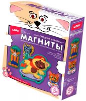LORI Мфг-001 Набор для творчества LORI Магниты из гипса Счастливые коты