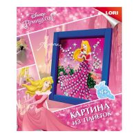 LORI Апд-014 Набор для творчества LORI Картина из пайеток Disney Принцесса Аврора