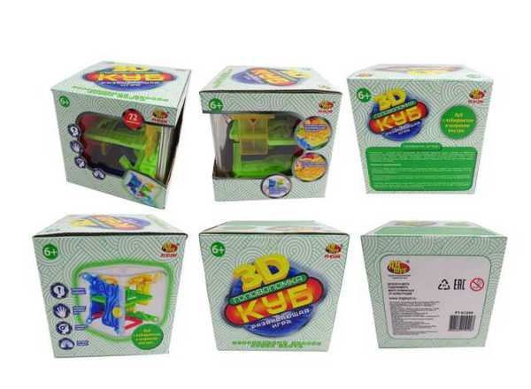ABtoys (АБтойс) PT-01299 Куб интеллектуальный 3D, 72 барьера ABtoys (АБтойс) PT-01299 Куб интеллектуальный 3D, 72 барьера