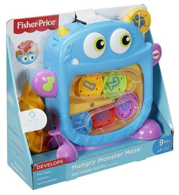 Fisher-Price DRG11 Голодный монстрик со светом, звуком