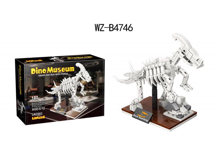 Junfa WZ-B4746 Конструктор Junfa Linoos Дино музей, скелет Гуаньлуна, 180 детали. Junfa WZ-B4746 Конструктор Junfa Linoos Дино музей, скелет Гуаньлуна, 180 детали.