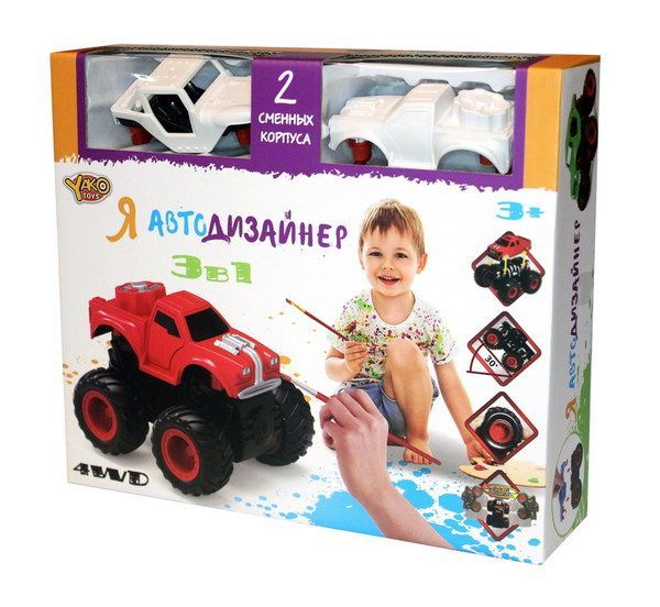 Yako Toys М6540-3 Набор игровой 3 в 1 Я автодизайнер