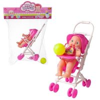 ABtoys (АБтойс) PT-01533 Игровой набор ABtoys Мой малыш пупс в коляске с соской