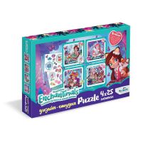 ORIGAMI 04823 Набор Дизайн-студия. Энчантималс. Полиптих 4х25. Лесные подружки.