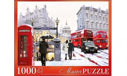 Masterpuzzle 6913 Пазл Ричард Макнейл Снежный Лондон, 1000 элементов