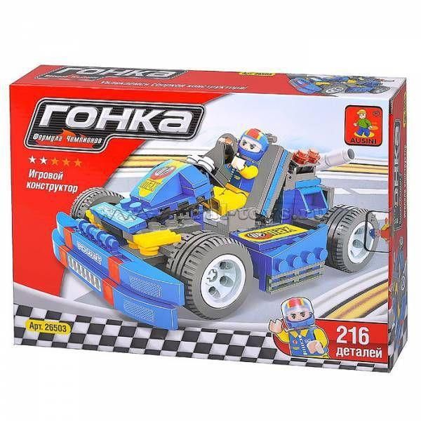 Ausini 26503 Конструктор Гоночная машина "Гонка", 216 деталей