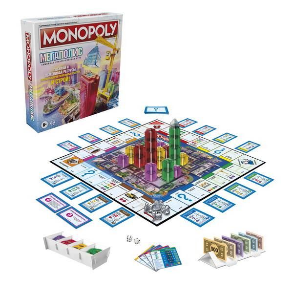 Hasbro (Хасбро) F1696121 Настольная игра Hasbro Gaming Монополия Мегаполис