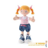 Trudi 64428 Мягкая кукла - девочка с косичками, 30 см