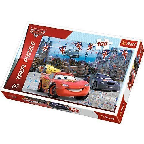 Trefl 16295 Пазл Тачки 2 Гонка в Лондоне, 100 деталей