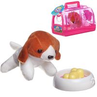 ABtoys (АБтойс) PT-01231/розовый Игровой набор Abtoys Мой питомец. Cобачка в розовой переноске, плюш