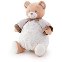 Trudi 28245 Мягкая игрушка Мишка в бежевом платье, 35 см 
