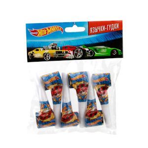 Язычки-гудки "Hot Wheels", 6 шт.