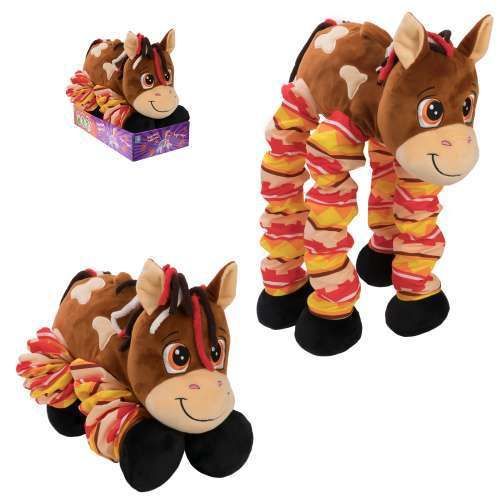 1toy Т13879 Мягкая игрушка Пружиножки Лошадка со звуком, 36 см