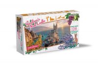 Нескучные игры 8279 Пазл Travel Collection Ласточкино Гнездо,  фигурный, деревянный, 128 деталей