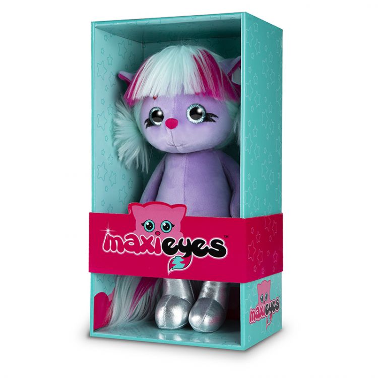 Maxitoys MT-MRT081903-22 Maxi Eyes Мягкая игрушка Кошечка Лилу, 22 см
